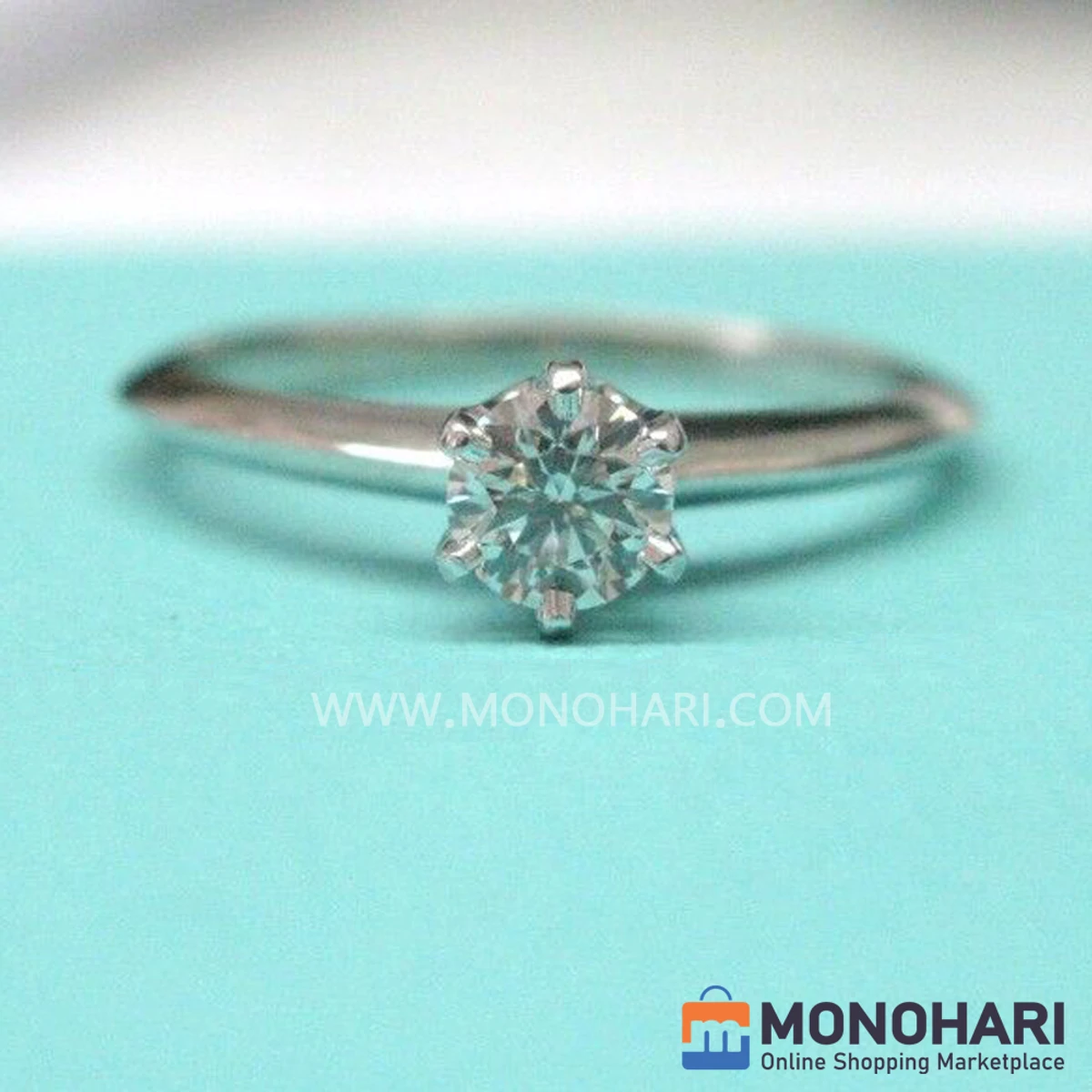 Diamond Cut Ring with Gift Box - ডায়মন্ড কাট জুয়েলারি আংটি (বক্স সহ)