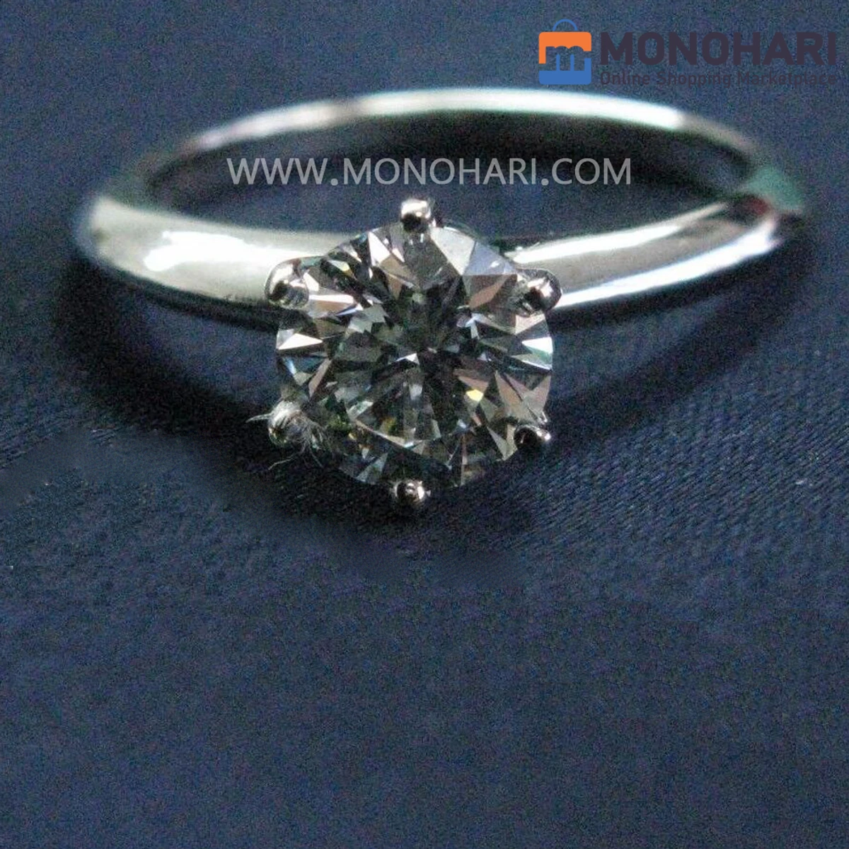 Diamond Cut Ring with Gift Box - ডায়মন্ড কাট জুয়েলারি আংটি (বক্স সহ)